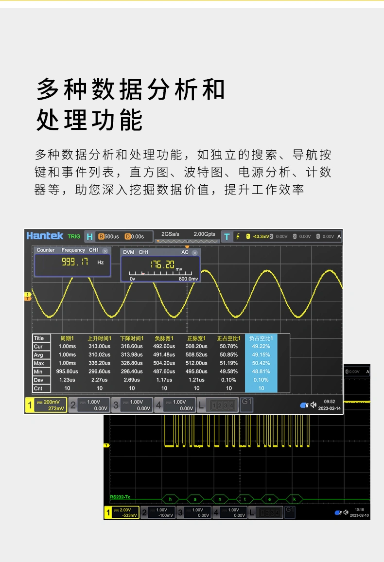 台式示波器 HRDO2000系列