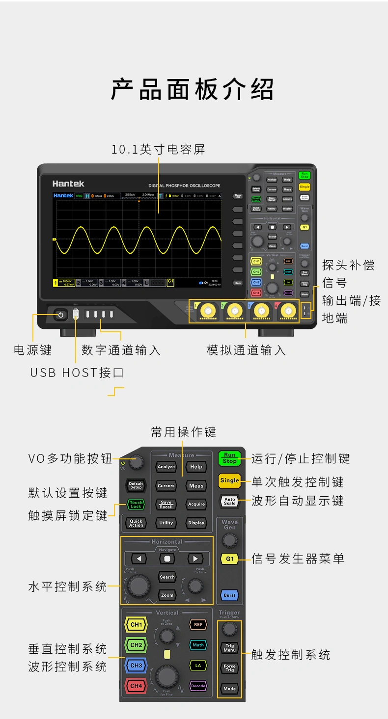 台式示波器 HRDO2000系列