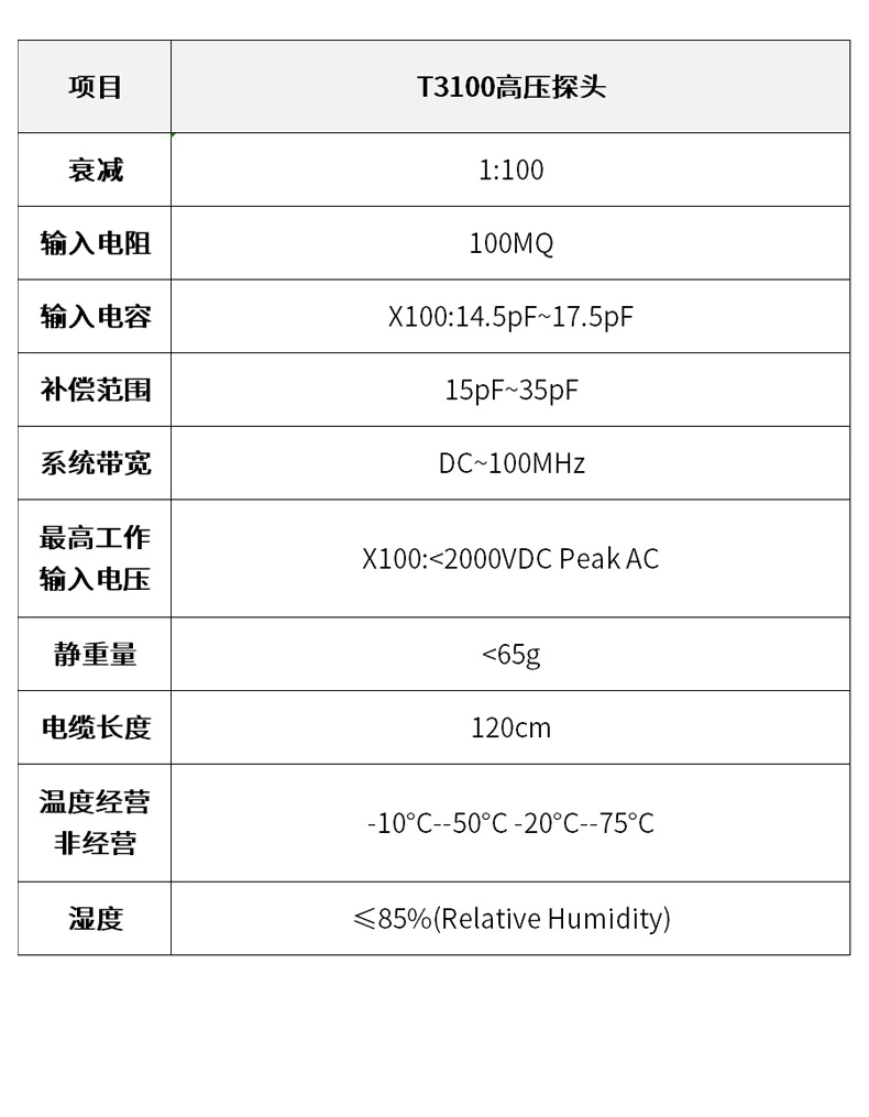 T3100高压探头