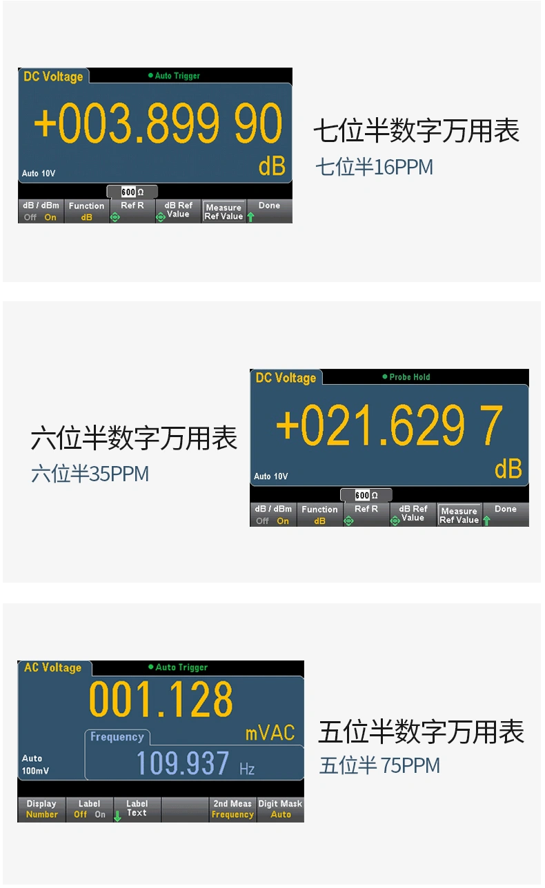 六位半数字万用表 HDM3065系列